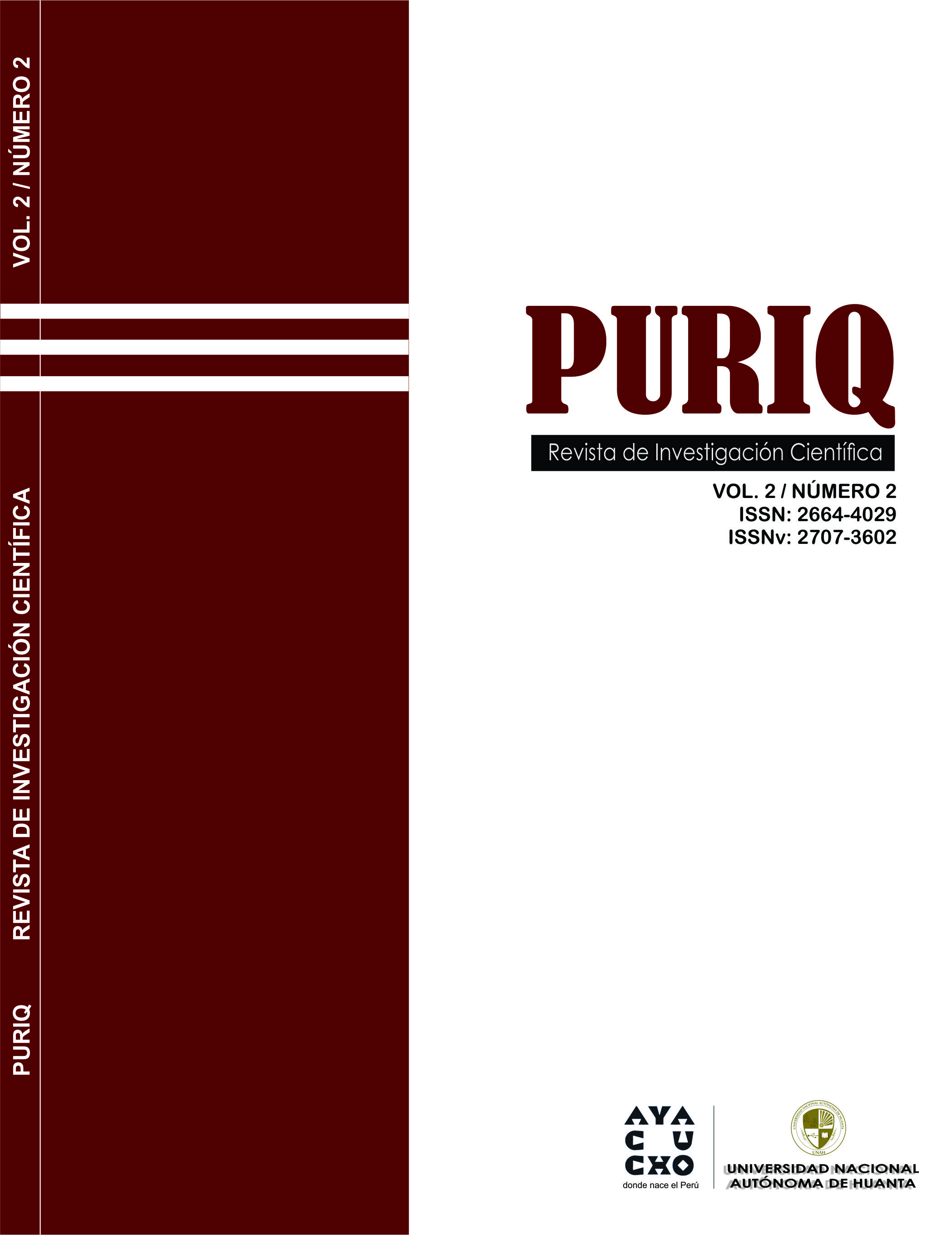 					Ver Vol. 2 Núm. 2 (2020): PURIQ (Mayo-Agosto)
				